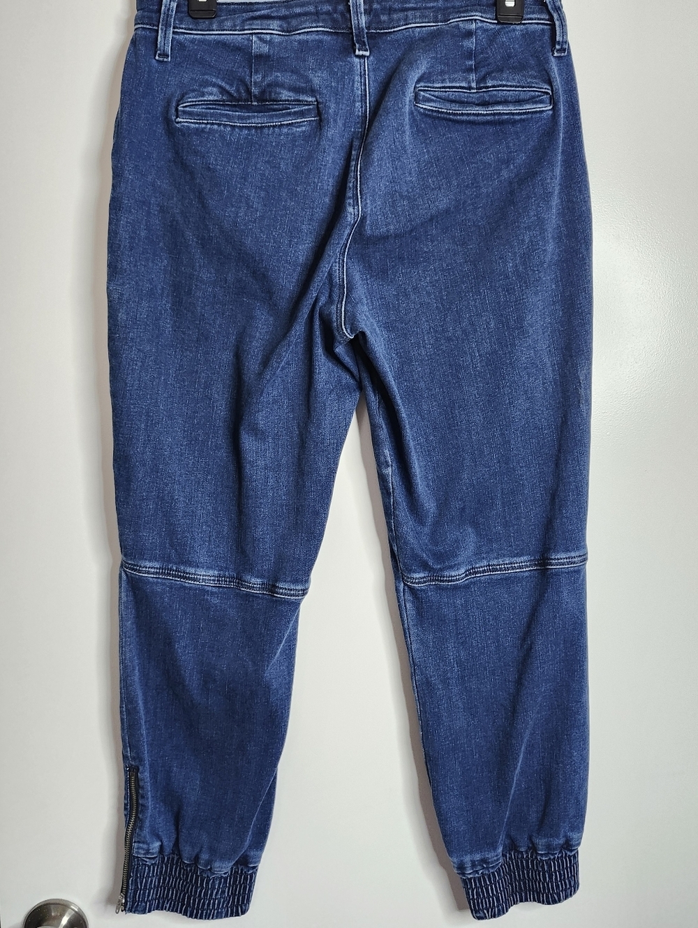 J Brand Arkin Zip Ankle Jogger Womens 29 Intrepid Denim Blue Utility Jeans - Picture 6 of 14